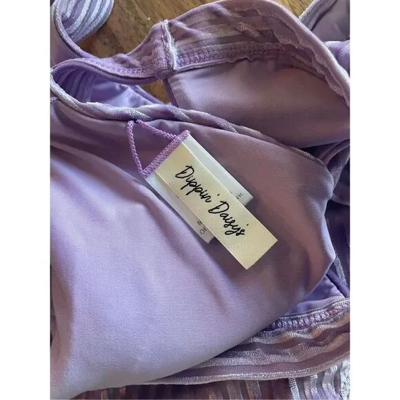 DIPPIN DAISY PURPLE VELVET BIKINI - Picture 4 of 6
